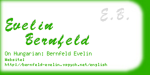 evelin bernfeld business card